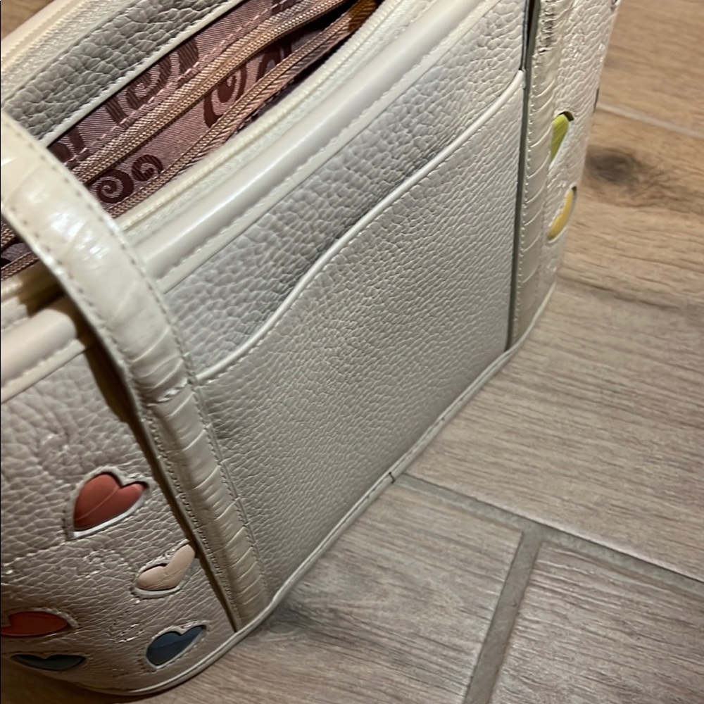 Brighton - Off-White Purse with multicolor hearts - Picture 4 of 5